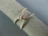 ESTATE WIDE .50CT ROUND CUT DIAMOND 18KT ROSE GOLD 3D CLASSIC LOVE KNOT FUN RING