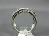 ESTATE WIDE .50CT DIAMOND 14KT WHITE GOLD 3D MULTI ROW CRISS CROSS X LOVE RING