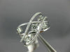 ESTATE WIDE .50CT DIAMOND 14KT WHITE GOLD 3D MULTI ROW CRISS CROSS X LOVE RING