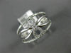 ESTATE WIDE .28CT DIAMOND 14KT WHITE GOLD 3D CLASSIC INFINITY FLOWER LOVE RING
