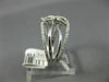 ESTATE WIDE .28CT DIAMOND 14KT WHITE GOLD 3D CLASSIC INFINITY FLOWER LOVE RING