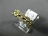 ESTATE WIDE .26CT DIAMOND 14K YELLOW GOLD 3D LEAF SEMI ETERNITY ANNIVERSARY RING