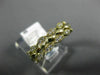 ESTATE WIDE .26CT DIAMOND 14K YELLOW GOLD 3D LEAF SEMI ETERNITY ANNIVERSARY RING