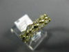 ESTATE WIDE .26CT DIAMOND 14K YELLOW GOLD 3D LEAF SEMI ETERNITY ANNIVERSARY RING