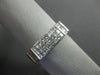 ESTATE .63CT DIAMOND 18K WHITE GOLD PRINCESS & BAGUETTE CHANNEL ANNIVERSARY RING