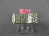 ESTATE WIDE 1.02CT DIAMOND 18KT WHITE GOLD 3D PRINCESS INVISIBLE BOW FUN RING