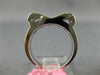 ESTATE WIDE 1.02CT DIAMOND 18KT WHITE GOLD 3D PRINCESS INVISIBLE BOW FUN RING
