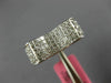 ESTATE WIDE 1.02CT DIAMOND 18KT WHITE GOLD 3D PRINCESS INVISIBLE BOW FUN RING