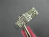 ESTATE WIDE 1.02CT DIAMOND 18KT WHITE GOLD 3D PRINCESS INVISIBLE BOW FUN RING