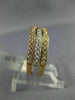 ESTATE WIDE .67CT DIAMOND 18KT WHITE YELLOW ROSE GOLD STACKABLE ANNIVERSARY RING