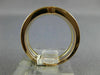 ESTATE WIDE .67CT DIAMOND 18KT WHITE YELLOW ROSE GOLD STACKABLE ANNIVERSARY RING