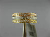 ESTATE WIDE .67CT DIAMOND 18KT WHITE YELLOW ROSE GOLD STACKABLE ANNIVERSARY RING