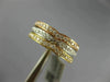 ESTATE WIDE .67CT DIAMOND 18KT WHITE YELLOW ROSE GOLD STACKABLE ANNIVERSARY RING