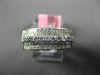 WIDE 1.15CT DIAMOND 18KT WHITE GOLD ROUND & PRINCESS MULTI ROW ANNIVERSARY RING