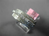 WIDE 1.15CT DIAMOND 18KT WHITE GOLD ROUND & PRINCESS MULTI ROW ANNIVERSARY RING
