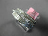 WIDE 1.15CT DIAMOND 18KT WHITE GOLD ROUND & PRINCESS MULTI ROW ANNIVERSARY RING