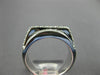 WIDE 1.15CT DIAMOND 18KT WHITE GOLD ROUND & PRINCESS MULTI ROW ANNIVERSARY RING