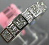 ESTATE .47CT DIAMOND 18K WHITE GOLD PRINCESS & BAGUETTE CHANNEL ANNIVERSARY RING