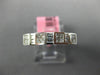 ESTATE .47CT DIAMOND 18K WHITE GOLD PRINCESS & BAGUETTE CHANNEL ANNIVERSARY RING