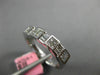 ESTATE .47CT DIAMOND 18K WHITE GOLD PRINCESS & BAGUETTE CHANNEL ANNIVERSARY RING