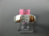 ESTATE .31CT DIAMOND 18KT WHITE GOLD CLASSIC 4 STONE INVISIBLE SQUARE MENS RING