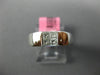 ESTATE .31CT DIAMOND 18KT WHITE GOLD CLASSIC 4 STONE INVISIBLE SQUARE MENS RING