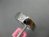 ESTATE .31CT DIAMOND 18KT WHITE GOLD CLASSIC 4 STONE INVISIBLE SQUARE MENS RING