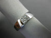 ESTATE .31CT DIAMOND 18KT WHITE GOLD CLASSIC 4 STONE INVISIBLE SQUARE MENS RING