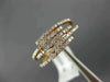 ESTATE WIDE .53CT ROUND CUT DIAMOND 14K ROSE GOLD MULTI ROW CRISS CROSS FUN RING