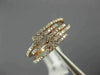 ESTATE WIDE .53CT ROUND CUT DIAMOND 14K ROSE GOLD MULTI ROW CRISS CROSS FUN RING