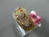 ESTATE WIDE .75CT DIAMOND 18KT ROSE GOLD 3D FLOWER FILIGREE ANNIVERSARY RING