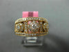 ESTATE WIDE .75CT DIAMOND 18KT ROSE GOLD 3D FLOWER FILIGREE ANNIVERSARY RING