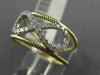ESTATE WIDE .30CT ROUND DIAMOND 14KT YELLOW GOLD 3D CLASSIC INFINITY LOVE RING