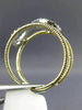 ESTATE WIDE .30CT ROUND DIAMOND 14KT YELLOW GOLD 3D CLASSIC INFINITY LOVE RING