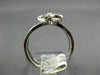 ESTATE WIDE .27CT ROUND DIAMOND 18K WHITE GOLD 3D CLASSIC BOW INFINITY FUN RING