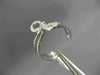 ESTATE WIDE .27CT ROUND DIAMOND 18K WHITE GOLD 3D CLASSIC BOW INFINITY FUN RING