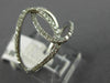 ESTATE WIDE .42CT ROUND CUT DIAMOND 14KT WHITE GOLD 3D CLASSIC LOVE KNOT RING
