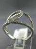 ESTATE WIDE .42CT ROUND CUT DIAMOND 14KT WHITE GOLD 3D CLASSIC LOVE KNOT RING