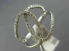 ESTATE WIDE .42CT ROUND CUT DIAMOND 14KT WHITE GOLD 3D CLASSIC LOVE KNOT RING