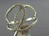 ESTATE WIDE .42CT ROUND CUT DIAMOND 14KT WHITE GOLD 3D CLASSIC LOVE KNOT RING