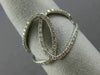 ESTATE WIDE .42CT ROUND CUT DIAMOND 14KT WHITE GOLD 3D CLASSIC LOVE KNOT RING