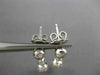 ANTIQUE .76CT DIAMOND 18KT WHITE GOLD CIRCULAR FLOATING HANGING EARRINGS #12009
