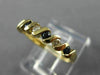 ESTATE .40CT DIAMOND & SAPPHIRE 14KT YELLOW GOLD WEDDING ANNIVERSARY RING #23982