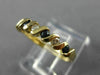 ESTATE .40CT DIAMOND & SAPPHIRE 14KT YELLOW GOLD WEDDING ANNIVERSARY RING #23982