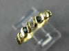 ESTATE .40CT DIAMOND & SAPPHIRE 14KT YELLOW GOLD WEDDING ANNIVERSARY RING #23982