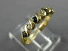 ESTATE .40CT DIAMOND & SAPPHIRE 14KT YELLOW GOLD WEDDING ANNIVERSARY RING #23982