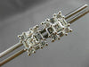 ESTATE LARGE 1.50CT MULTI SHAPE DIAMOND 14KT WHITE GOLD 3D STUD EARRINGS #24465