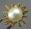 ESTATE AAA SOUTH SEA PEARL 14KT YELLOW GOLD 3D FLOWER BROOCH PIN #26650