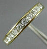 ESTATE .30CT DIAMOND 14KT YELLOW GOLD ROUND CHANNEL COMFORT FIT ANNIVERSARY RING