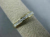 ESTATE .30CT DIAMOND 14KT YELLOW GOLD ROUND CHANNEL COMFORT FIT ANNIVERSARY RING